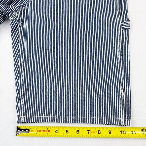 Lee Workwear Men's Striped Pockets Blue Carpenter Shorts Size 30 Heavy Duty NWT - Picture 11 of 12